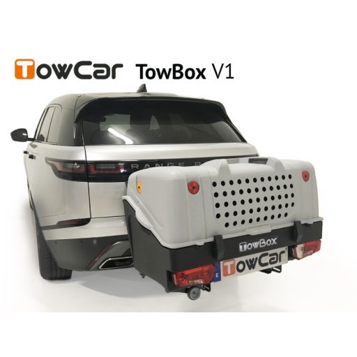 TowCar TowBox V1 kutyáknak, szürke, vontatóeszközhöz