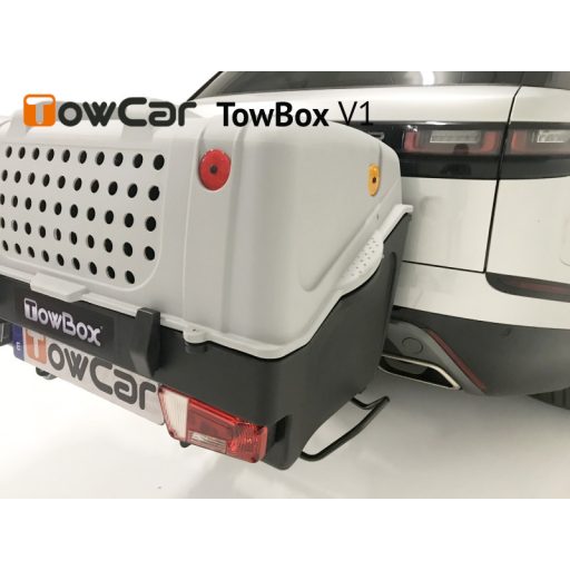 TowCar TowBox V1 kutyáknak, szürke, vontatóeszközhöz