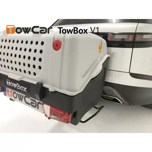 TowCar TowBox V1 kutyáknak, szürke, vontatóeszközhöz