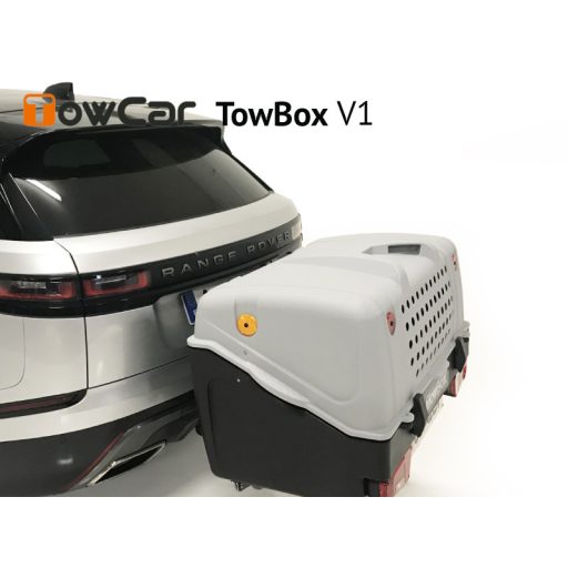 TowCar TowBox V1 kutyáknak, szürke, vontatóeszközhöz