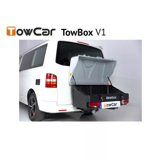 TowCar TowBox V1 kutyáknak, szürke, vontatóeszközhöz