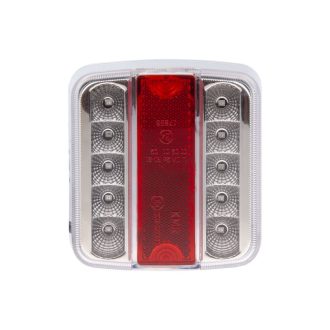 Egyesített lámpa LED, rendszám világítással, 105x95 mm