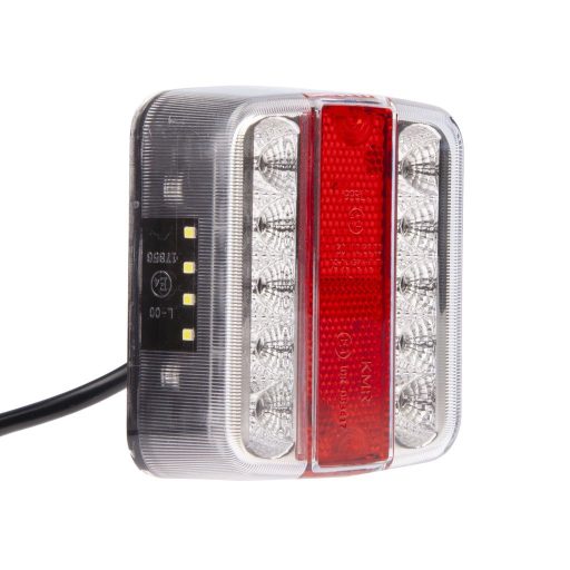 Egyesített lámpa LED, rendszám világítással, 105x95 mm