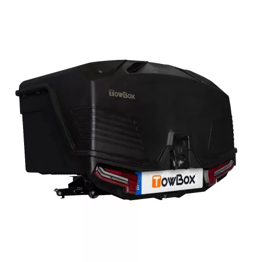 Vonóhorog szállítódoboz TowBox V5, fekete