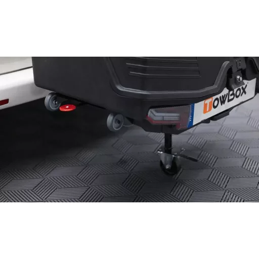 Vonóhorog szállítódoboz TowBox V5 Swing S, fekete