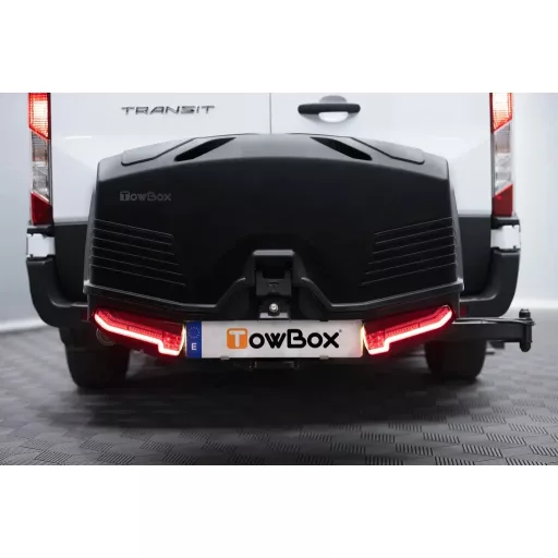Vonóhorog szállítódoboz TowBox V5 Swing L, fekete