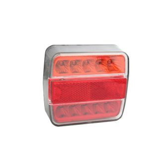 Egyesített lámpa LED, rendszám világítással, 12 / 24 V