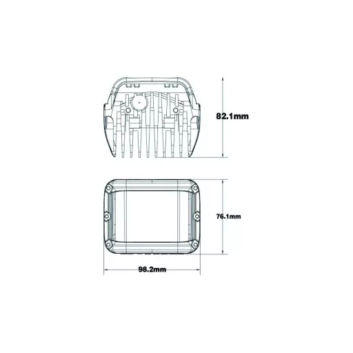 Munkalámpa LED, szett 2 db (2x 2800 lm), 6xLED