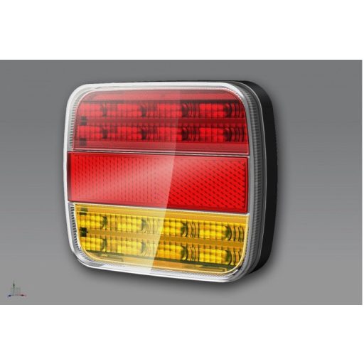 Egyesített lámpa LED, helyzetjelző, fék, rendszám világítás, irányjelző