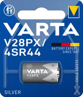 Varta ezüst-oxid elem - V28PX/4SR44