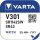 Varta ezüst-oxid gombelem - V301