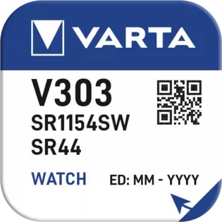 Varta ezüst-oxid gombelem - V303