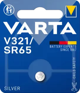 Varta ezüst-oxid gombelem - V321/SR65