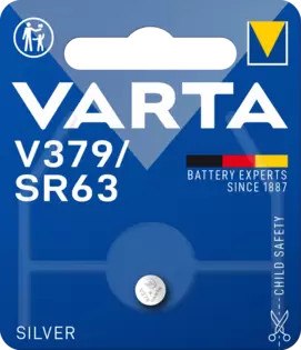 Varta ezüst-oxid gombelem - V379/SR63