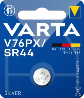 Varta ezüst-oxid gombelem - V76PX/SR44