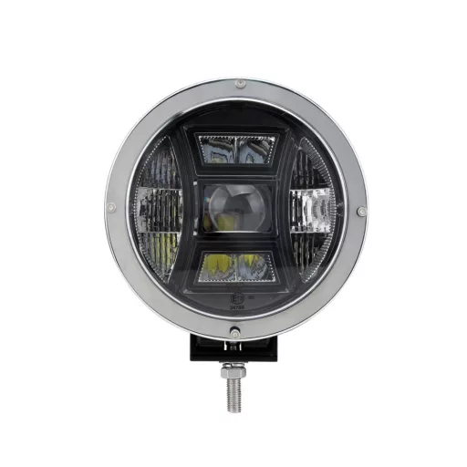 Driving Light - Side Bracket - kerek Chrome, CREE 70W 9" 2nd GEN. - WLC107