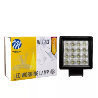   Munkalámpa - Performance Series -  Square 16x3W LED 48W 10-32V Flood - WLC43