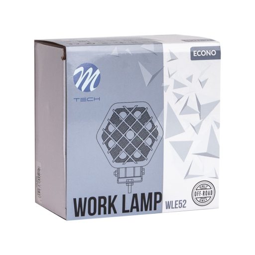 Munkalámpa M-TECH ECONO 4" 9x3W Hex 27W 12-30V 4D Spot - WLE52