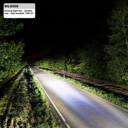 Driving Light - Dupla soros - Side Bracket, 72W 12" Combo - WLO306