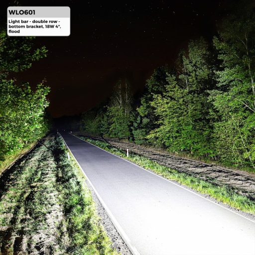 Fényhíd - Dupla soros - Bottom Bracket, 18W 4" Flood - WLO601