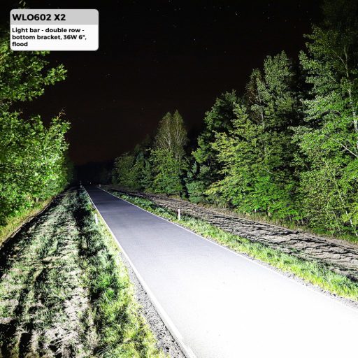 Fényhíd - Dupla soros - Bottom Bracket, 36W 6" Flood - WLO602