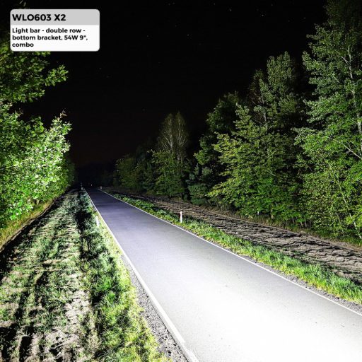 Fényhíd - Dupla soros - Bottom Bracket, 54W 9" Combo - WLO603