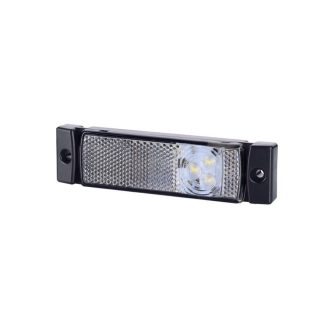   HORPOL LED marker light - HOR41 LD127 fehér with reflector 12/24V ECE - WMLHOR127
