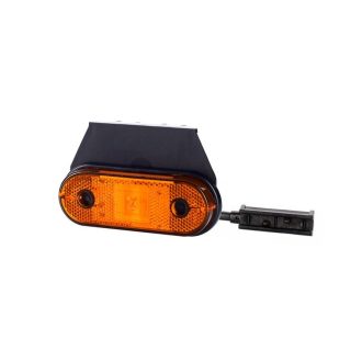   HORPOL LED marker light - HOR61 LD650 narancs with reflector, hanging 12/24V ECE - WMLHOR650