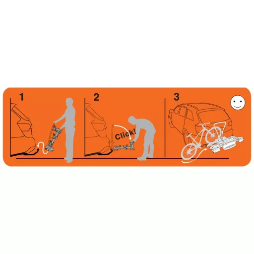 FOLDCLICK 3 YAKIMA | Kerékpárszállító vonóhorogra