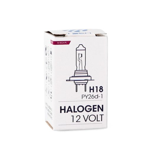 M-TECH Halogén izzó H18 12V65W PY26D-1 - Z128