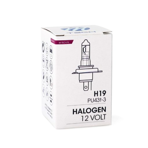 M-TECH Halogén izzó H19 12V60/55W PU43T-3 - Z129