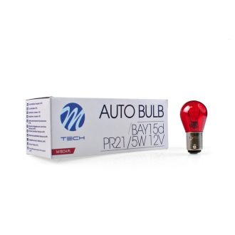 M-TECH bulb BAY15d P21/5W 21/5W 12V piros - Z16 - 10 db