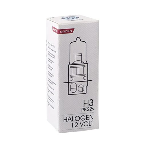 M-TECH Halogén izzó H3 PK22s 55W 12V - Z3 - 10 db