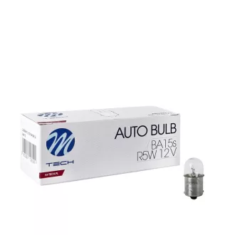 M-TECH izzó R5W BA15s 12V/5W CLEAR - Z40 - 10 db