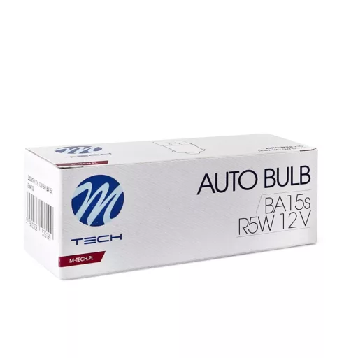 M-TECH izzó R5W BA15s 12V/5W CLEAR - Z40 - 10 db