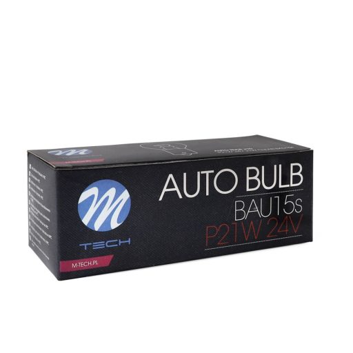 M-TECH izzó BA15s S25 24V/21W CLEAR - Z914 - 10 db