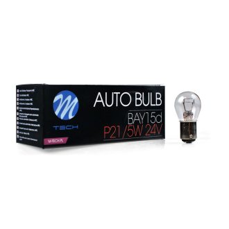 M-TECH izzó BAY15d 24V/21/5W CLEAR - Z915 - 10 db