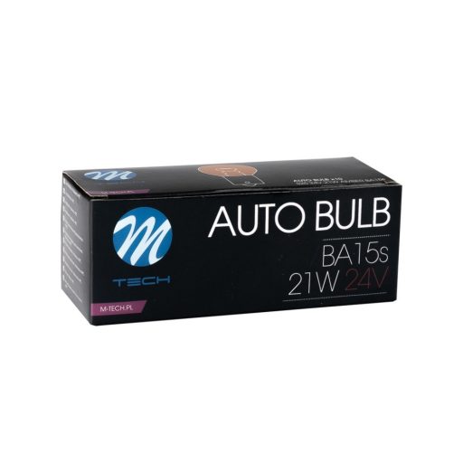 M-TECH izzó BA15s S25 21W 42V AMBER - Z919 - 10 db