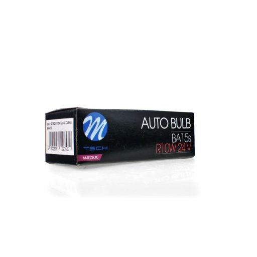 M-TECH izzó BA15s G18 24V/10W CLEAR - Z931 - 10 db