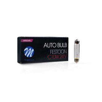 M-TECH izzó C10W T11x41 SV8.5 24V/10W CLEAR - Z944 - 10 db