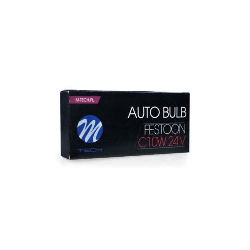 M-TECH izzó C10W T11x41 SV8.5 24V/10W CLEAR - Z944 - 10 db