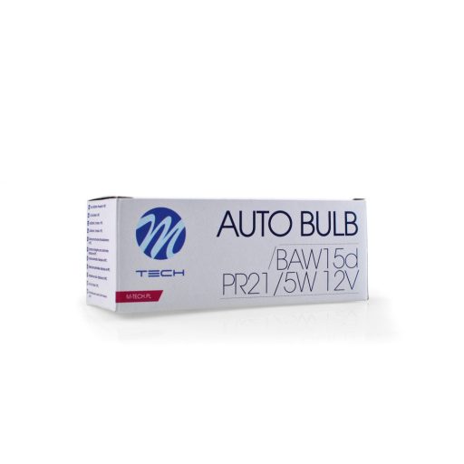 M-TECH Halogen bulb PR21/5W BAW15d 12V/21/5W piros - Z97 - 10 db