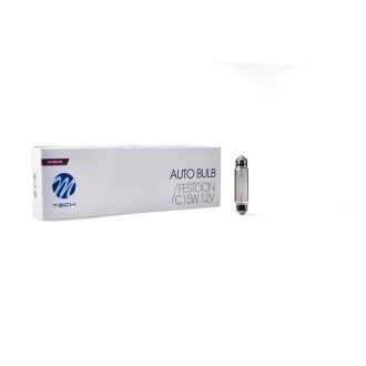 M-TECH izzó C15W 12V 15W 43mm 12V 15W SV8.5-8 - Z98 - 10 db