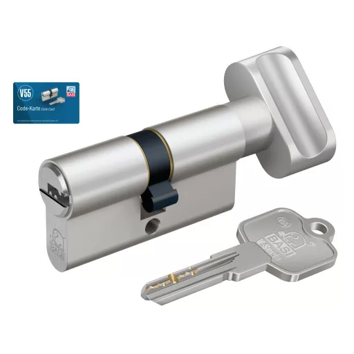 Basi V55 30x30G gombos nikkelezett zárbetét