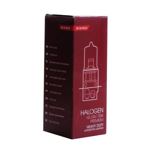 M-TECH Halogén izzó HEAVY DUTY H3 24V/70W - ZHD903 - 10 db