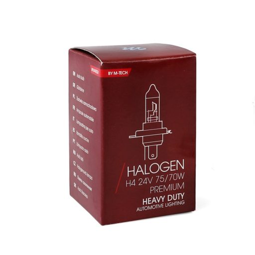M-TECH Halogén izzó HEAVY DUTY H4 24V/75/70W - ZHD904 - 10 db